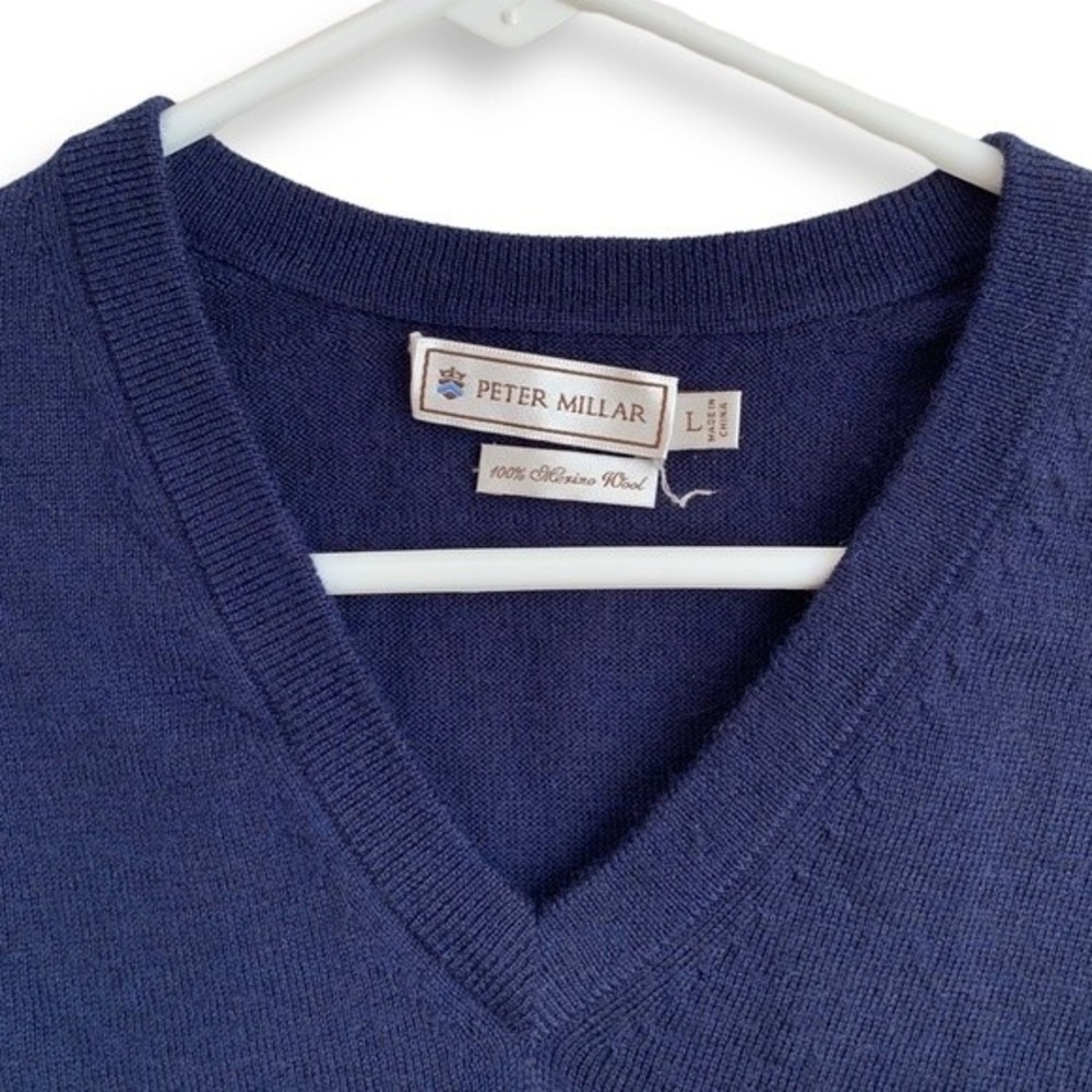 Peter Millar Wool Sweater Vest 100% Extra Fine Italian Merino Wool SOLD - Picture 3 of 10